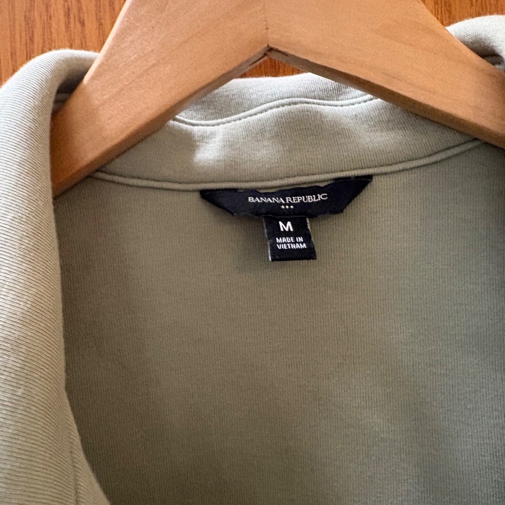Banana Republic Scuba Popover Sweatshirt sz M - Picture 3 of 4